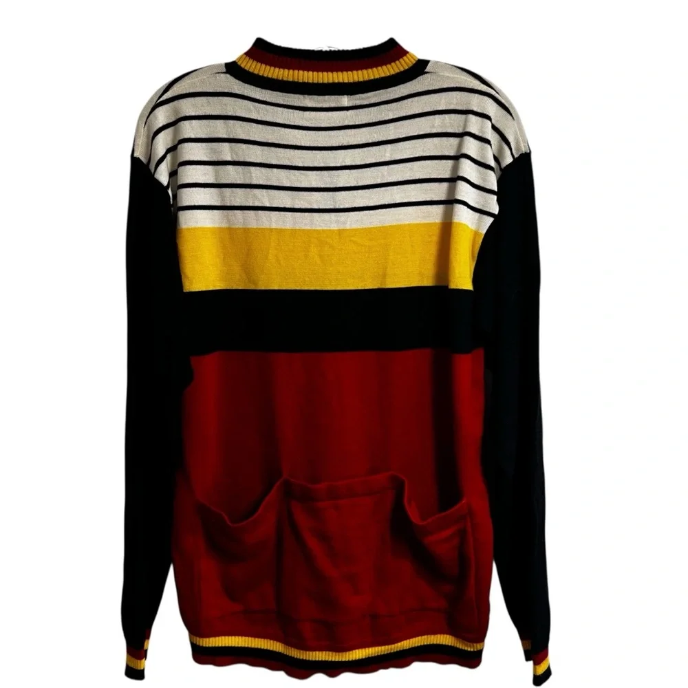 Vintage Pearl Izumi Striped Cycling Sweater 30% Wool | 80s | M | Made in Hong - Picture 3 of 10